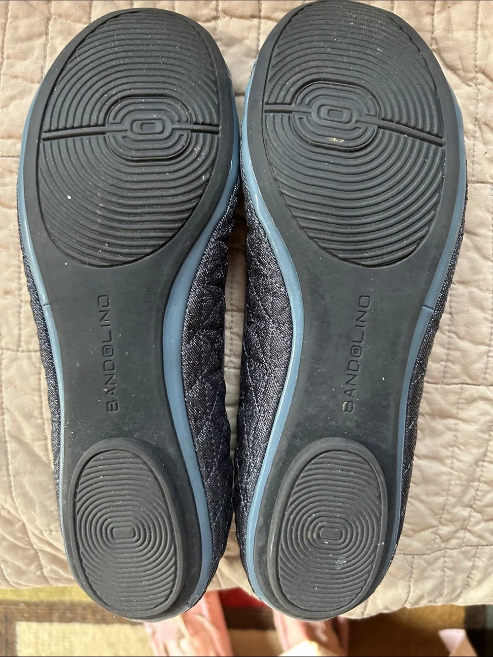 Bandolino Quilted Black Ballet Flats